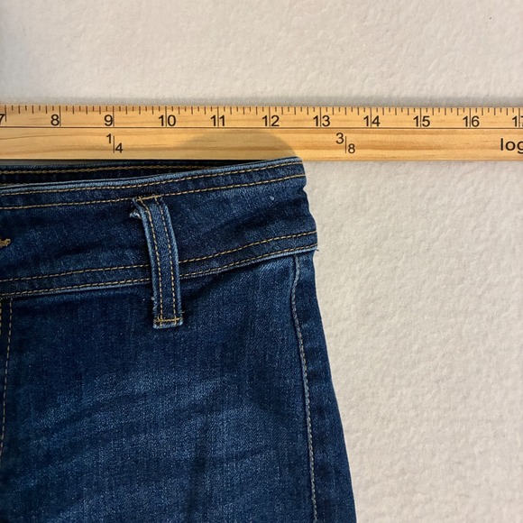 Oat New York Wide Leg High Rise Jeans Womens Size 4/27 Raw Hem Festival Boho - Picture 6 of 8